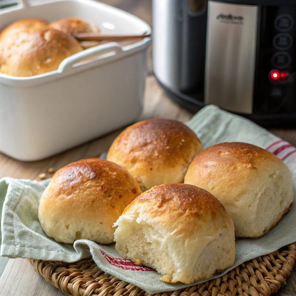 3-Ingredient Air Fryer Bread Rolls (Crispy & Fluffy!)