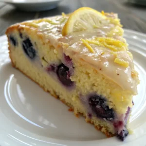 Vegan Lemon Blueberry Cake
