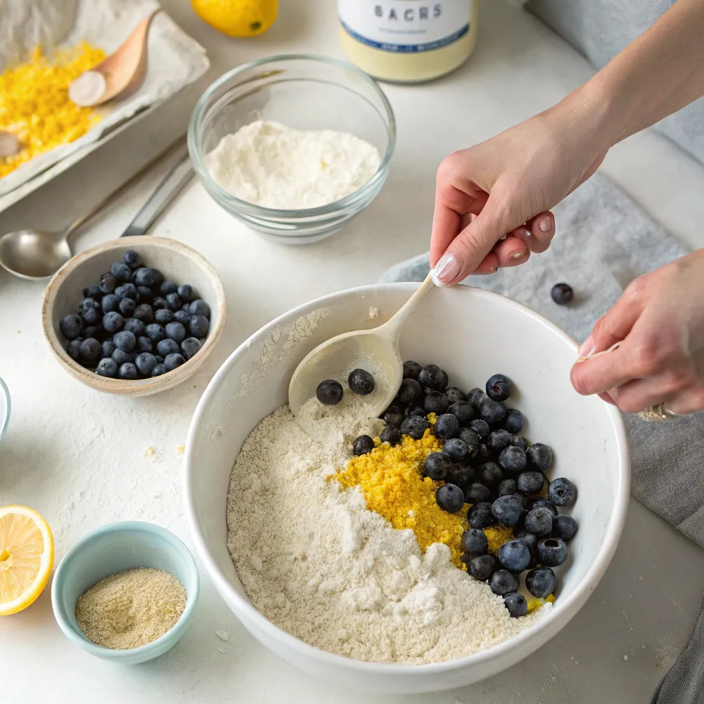 Vegan Lemon Blueberry Cake
