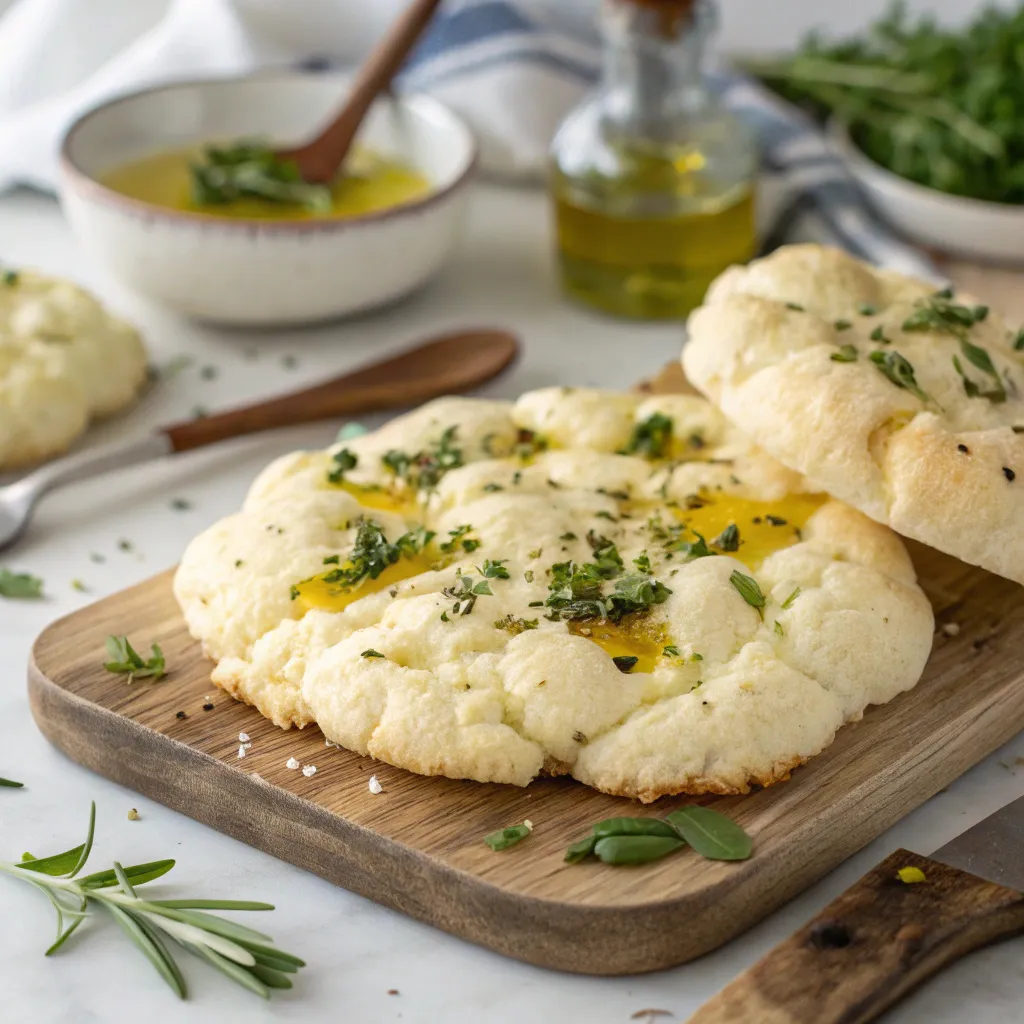 vegan cloud bread, eggless bread, fluffy plant-based bread