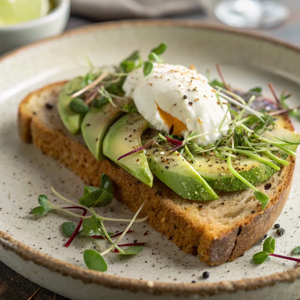 Avocado toast made with 90-second gluten free bread