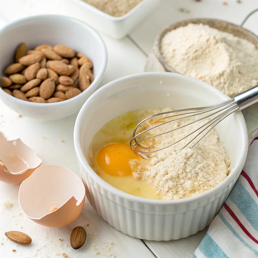 Mixing batter for microwave gluten-free bread